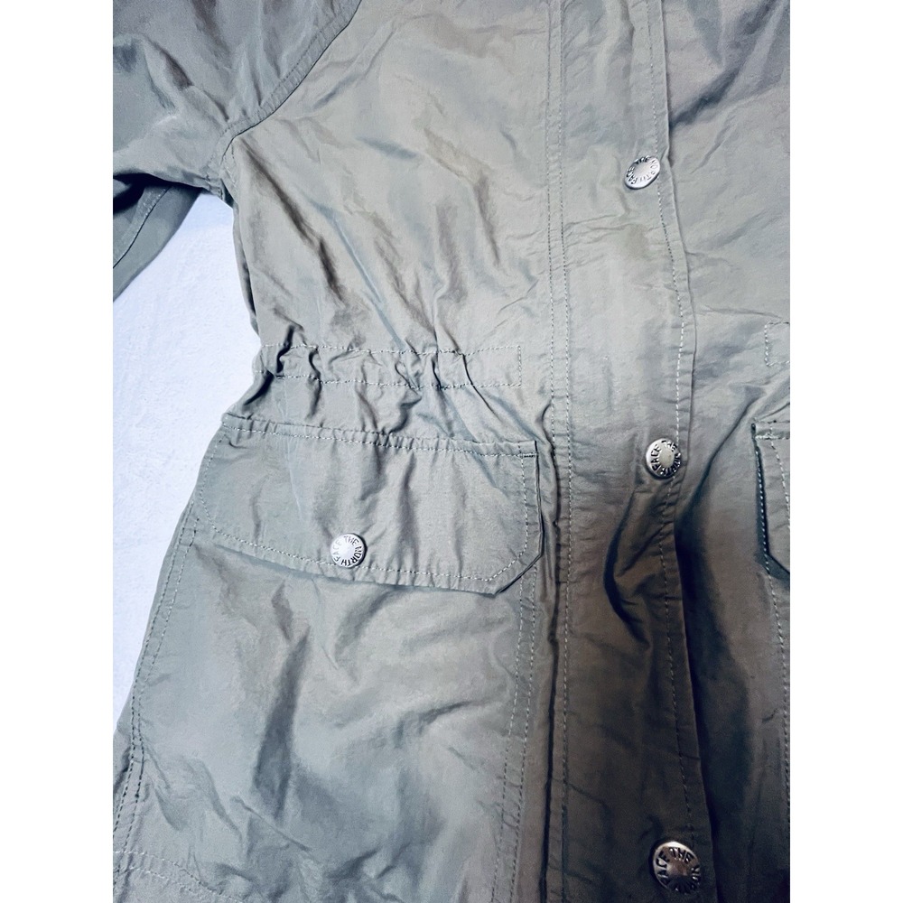 The North Face Women Rainsford Jacket Taupe Green Rain Parka Hooded Med - Picture 9 of 16